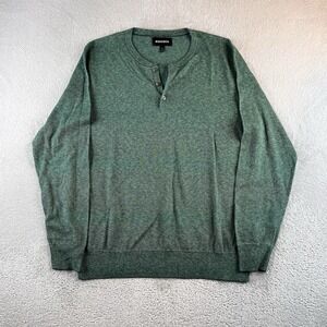 Bonobos Henley Shirt Mens L Green Preppy